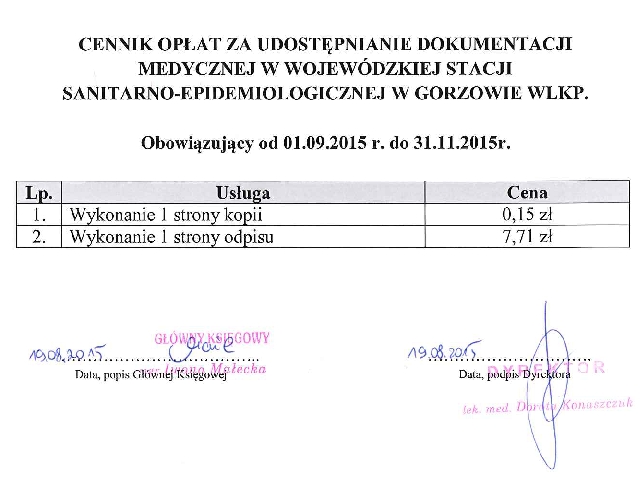 cennik WSSE cennik WSSE